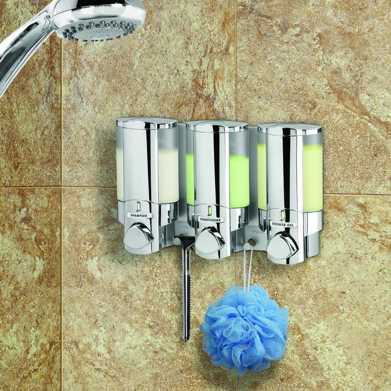 Aviva Better Living Products 76345 AVIVA Three Chamber Dispenser  Chrome - Image 2